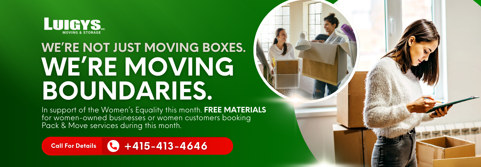 Luigys moving and Storage full service move special offer